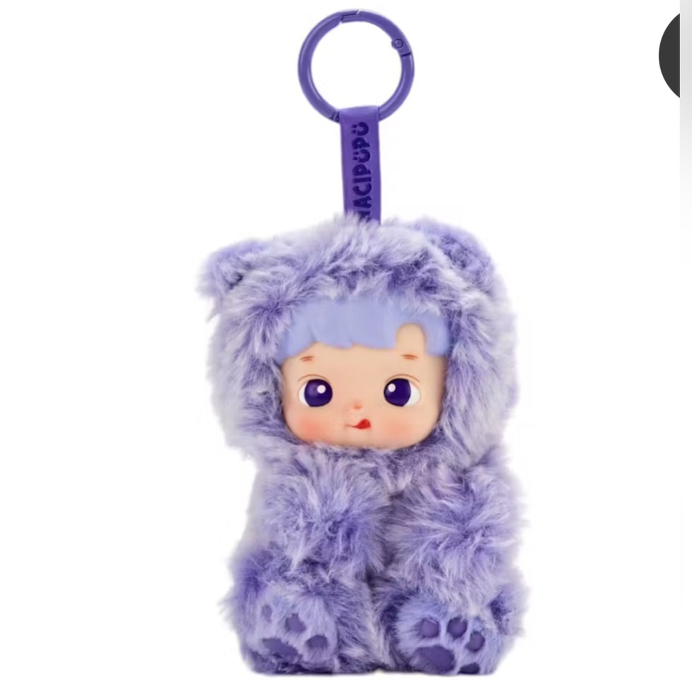 Pop Mart HACIPUPU Gummy Bear Series Vinyl Grape Flavor Plush Pendant